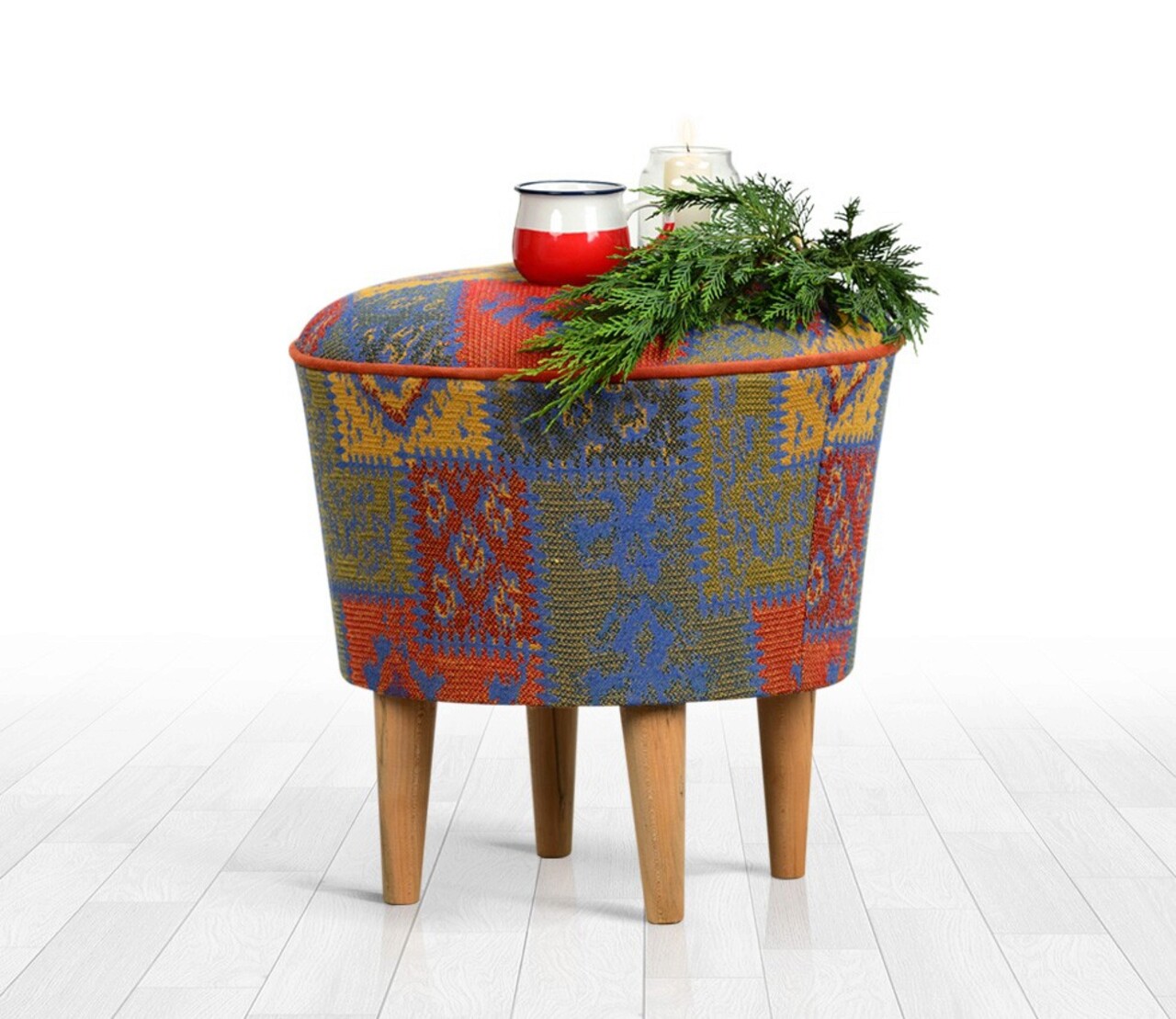 Taburet, Atelier del Sofa, 209FLF1240, Multicolor - imagine 4